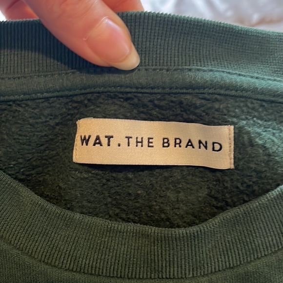 Wat the Brand oversized pine green crewneck size M. Overdyed look see pics - Picture 2 of 10